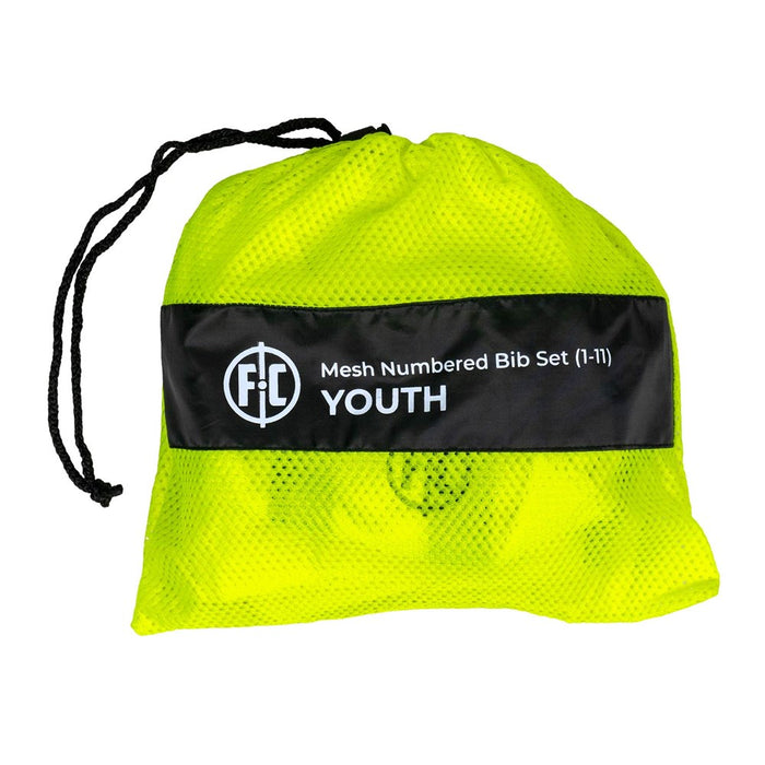 FC Mesh Numbered Training Bib Set - Youth (Yellow)
