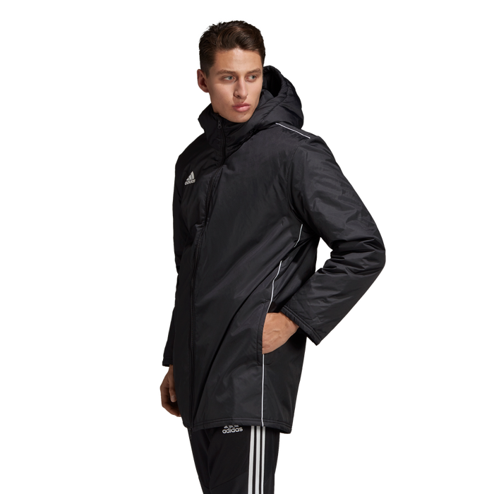 Adidas Adult Core 18 Stadium Jacket (Black/White)