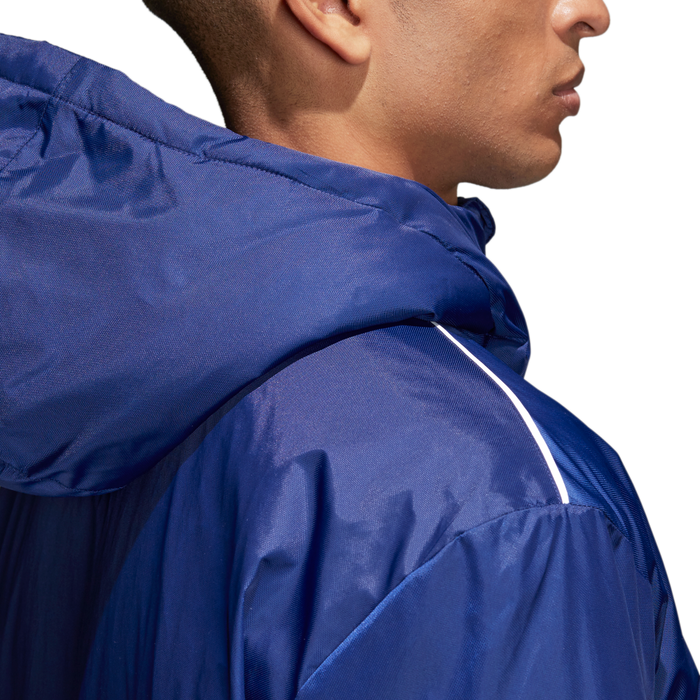 Adidas Adult Core 18 Stadium Jacket Dark Blue White Football Central