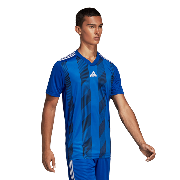 Adidas Adult Striped 19 Jersey (Blue/White)