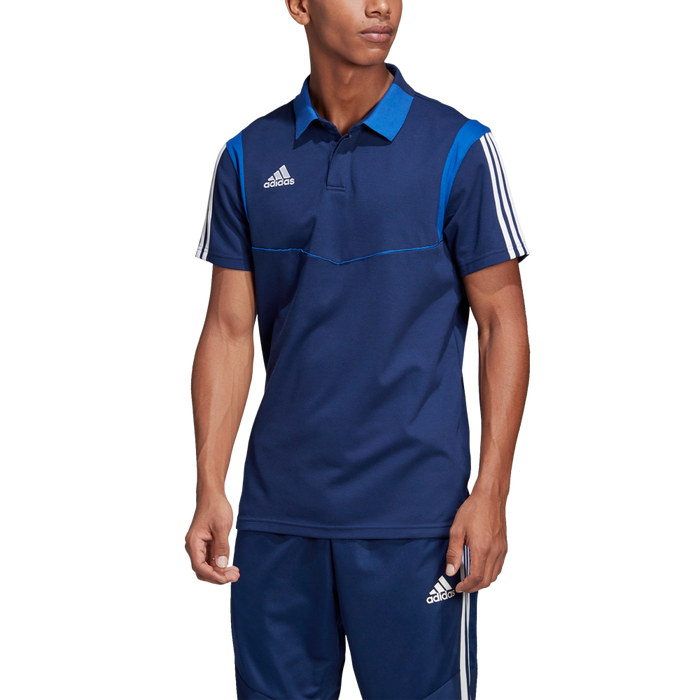 Adidas Adult Tiro 19 Polo (Dark Blue/BlueWhite)