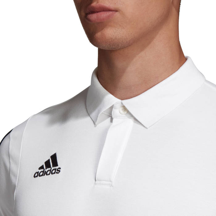 Adidas Adult Tiro 19 Polo (White/Black)