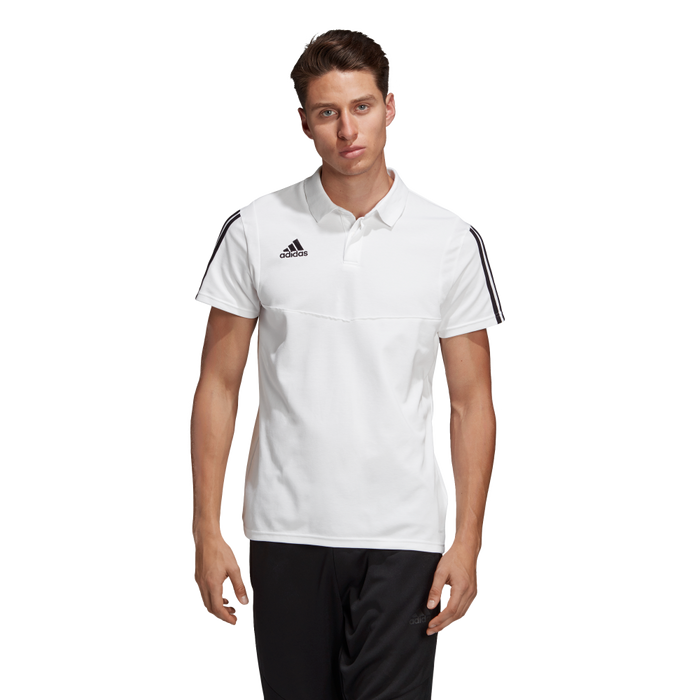 Adidas Adult Tiro 19 Polo White Black