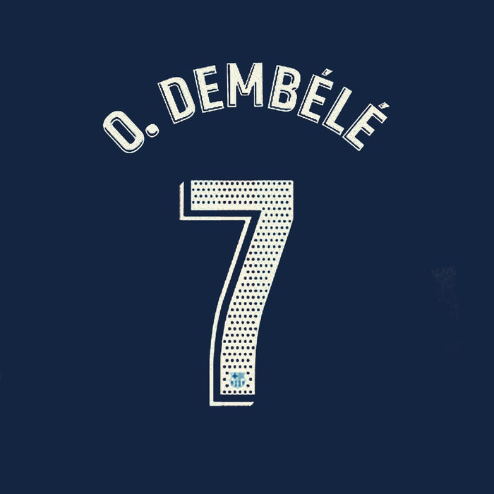 Official Barcelona Gold Print - O. Dembele #7