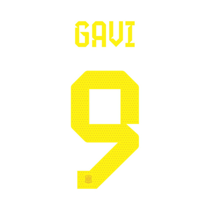 Official Spain Print - Gavi #9 Home