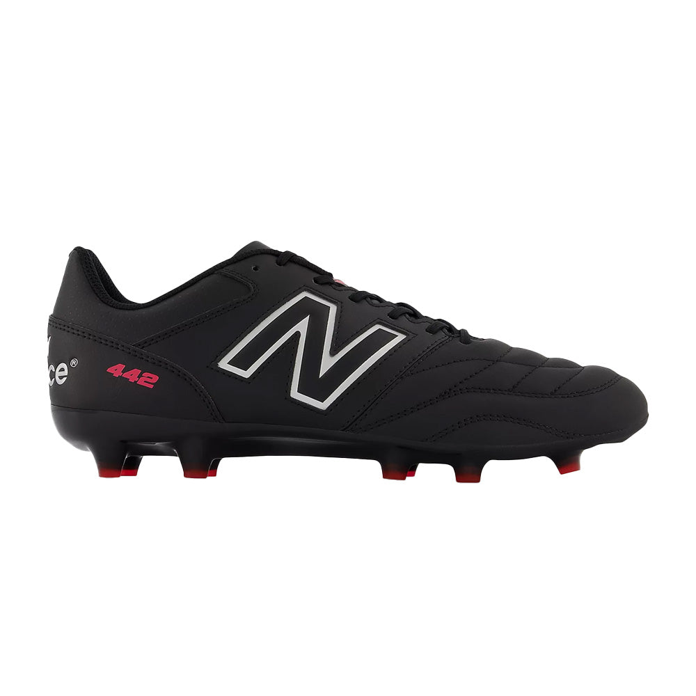 New Balance 442 V2 Team FG 2E Football Boots (Black/White/Red ...