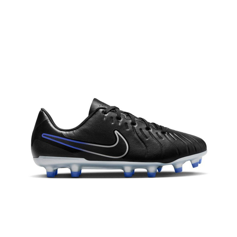 Nike Tiempo Legend 10 Club FG/MG Jnr Football Boots (Black/Chrome/Hype