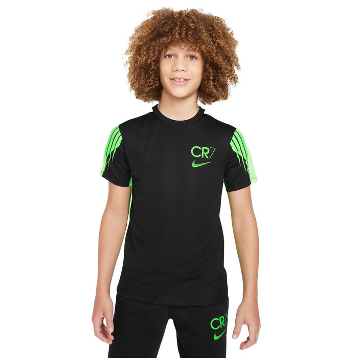 Nike Youth CR7 Dri-FIT Academy 23 Football Top (Black/Green Strike)