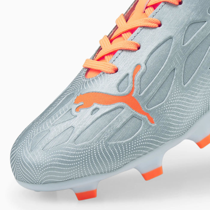 Puma Ultra 4.4 FG/AG Jnr Football Boots (Silver/Neon Citrus)