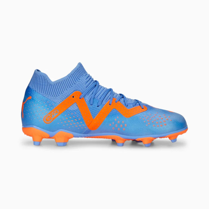 Puma Future Match FG/AG Jnr Football Boots (Blue Glimmer/Orange)