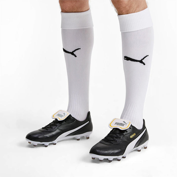 Puma King Top FG Football Boots (Black/White)