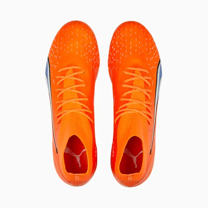 Puma Ultra Pro FG/AG Football Boots (Ultra Orange/White/Blue)