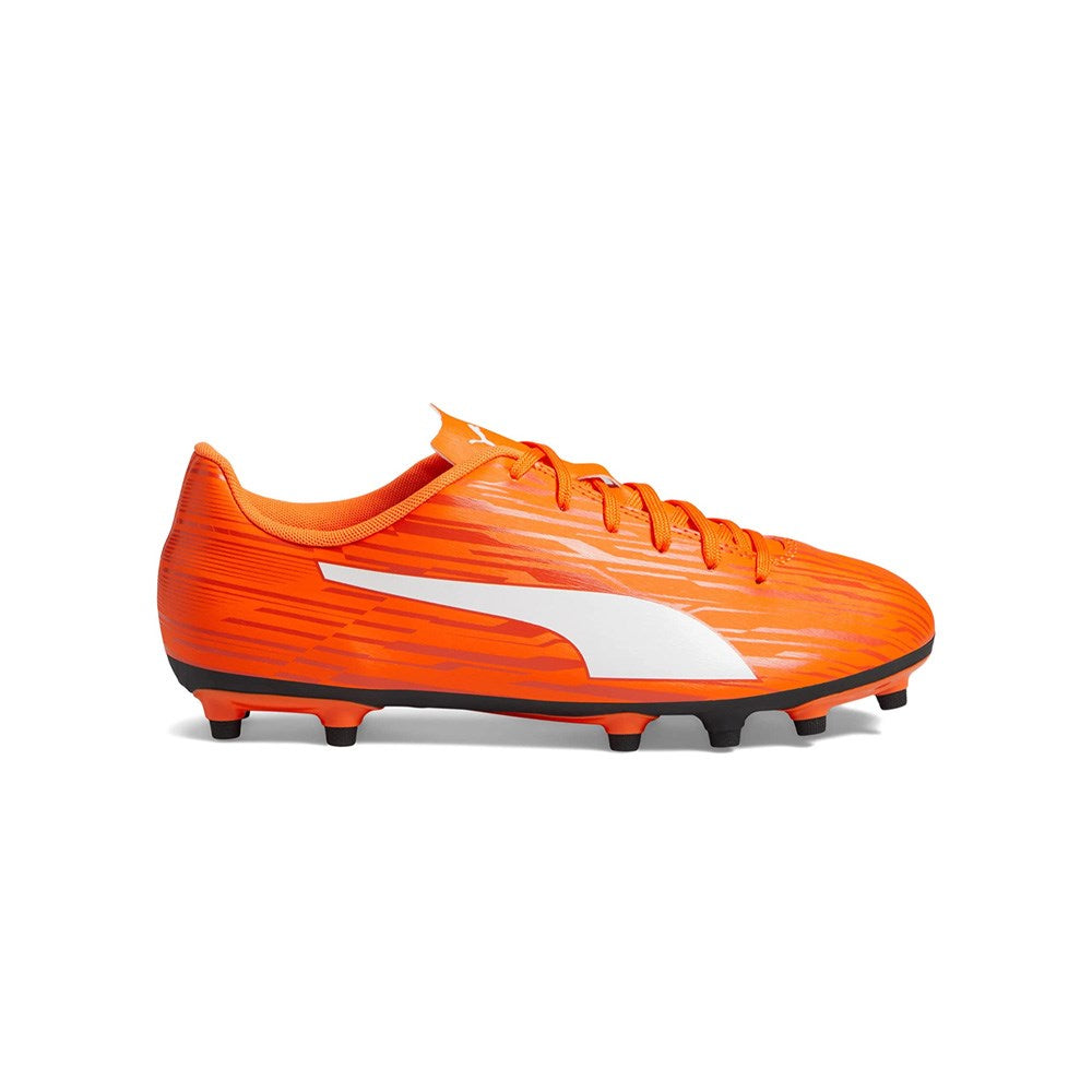 Puma Rapido III FG AG Jnr Football Boots Dragon Fire White Football Central