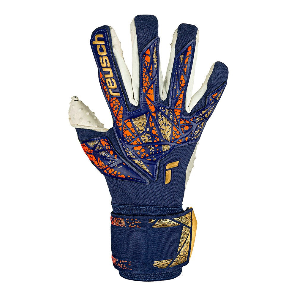 Reusch Attrakt Speedbump GK Gloves Blue Gold